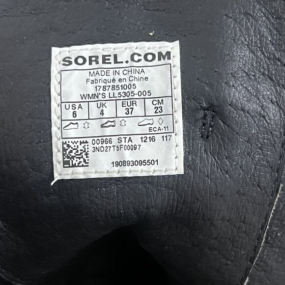 Sorel After Hours Wedge Moto Bootie Gray Suede Black Straps Sz 6 Gorpcore Chic - Picture 4 of 10